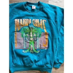 Vintage 80’s Mardi Gras graphic sweatshirt